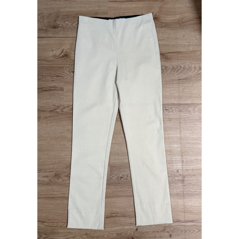 Gretchen Scott Cream Gripeless Pull On
Slim Leg Pants Ankle Vent Stretch Small